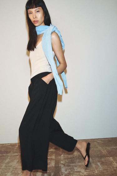 CULOTTES WITH DARTS - Black by Zara