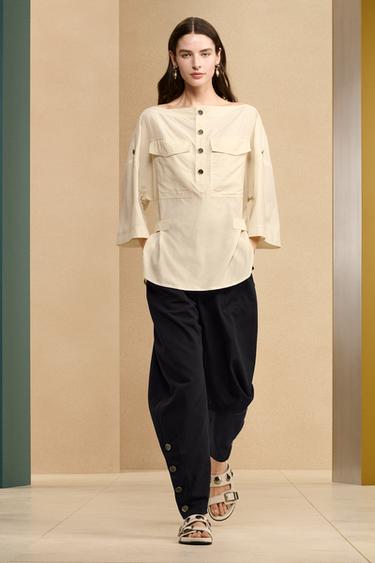 LTHR STDD SNDLS 14 - Ecru White by Zara - Image 0