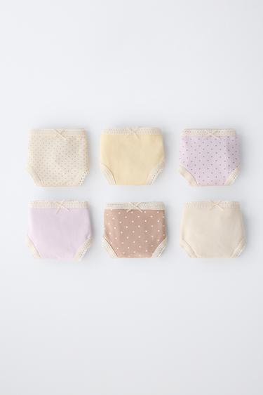 1 1/2-6 YEARS / SIX-PACK OF POLKA DOT BRIEFS - Multicoloured by Zara