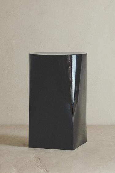 STAINLESS STEEL SIDE TABLE - Black by Zara