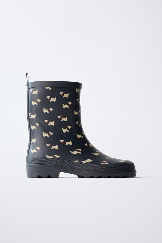 PUPPY PRINT WELLIES - Blue by Zara - Image 0