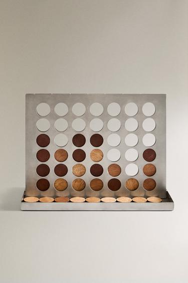 NOUGHTS AND CROSSES (4-IN-A-ROW) GAME - Light beige by Zara