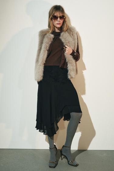 BASIC 100% WOOL SWEATER - Brown by Zara