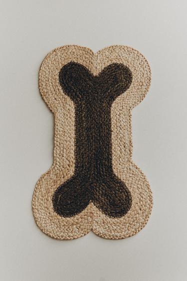JUTE BONE PET RUG - Green by Zara
