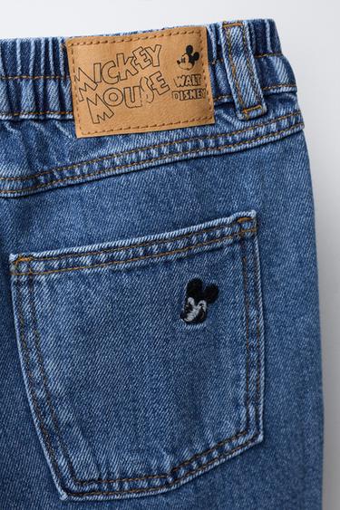 MICKEY MOUSE AND FRIENDS © DISNEY EMBROIDERED BAGGY JEANS - Mid-blue by Zara