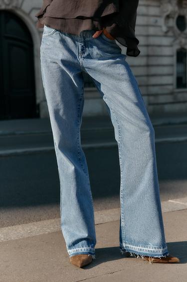 Z1975 MID-WAIST BOOTCUT JEANS - Mid-blue by Zara