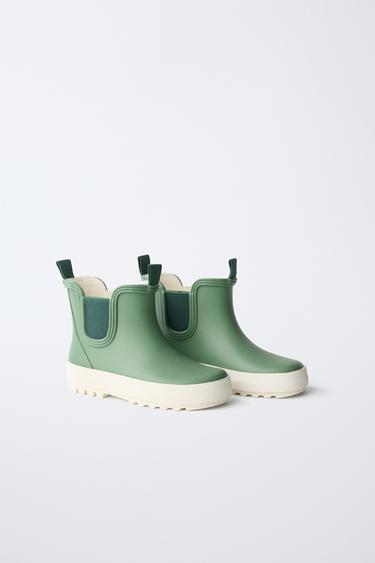 STRETCH WELLIES - Khaki Green by Zara