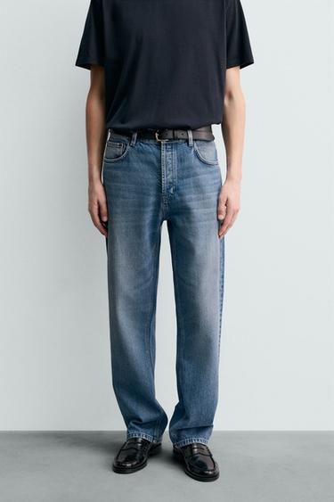 ORIGINS STRAIGHT-LEG BOOTCUT JEANS - Blue by Zara