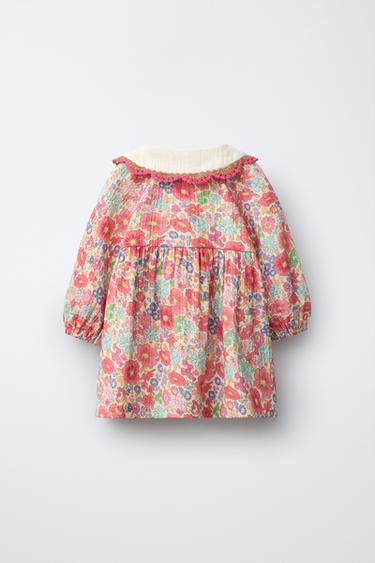 FLORAL PRINT DRESS - Pink by Zara