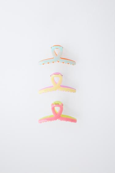 3-PACK OF KNOT HAIR CLIPS - Multicoloured by Zara