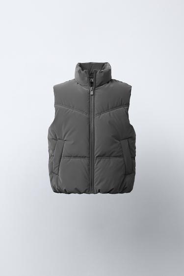 RUBBERISED GILET - Anthracite grey by Zara