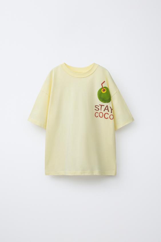 COCO PRINT T-SHIRT - Yellow by Zara - Image 0