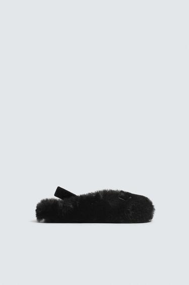 SHEEPSKIN CLOGS HARRY LAMBERT FOR ZARA X DISNEY - Black by Zara
