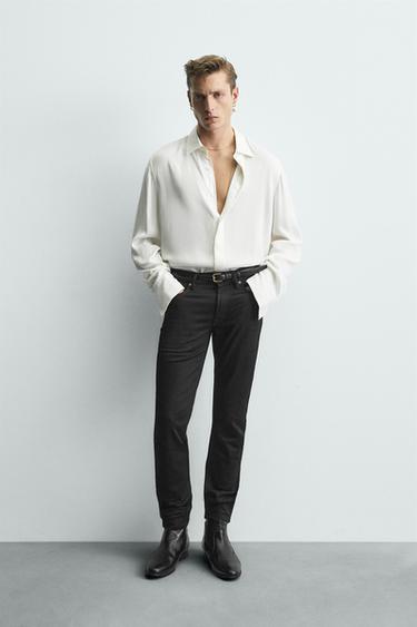 LIMITED EDITION SKINNY FIT JEANS - Black by Zara
