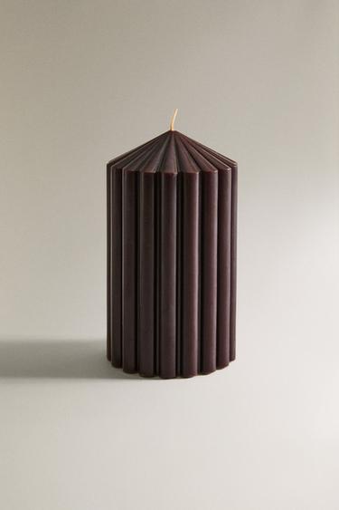 PUMPKIN SPICE CYLINDRICAL SCENTED CANDLE - Pumpkin by Zara