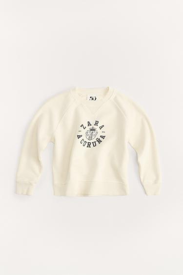 6-14 YEARS/VARSITY 50TH ANNIVERSARY SWEATSHIRT - Ecru by Zara