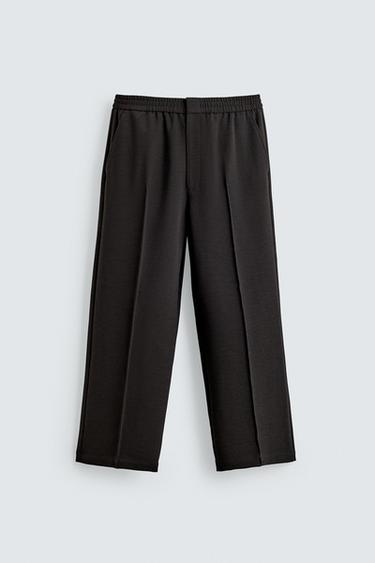 FLOWING SUIT TROUSERS - Brown by Zara