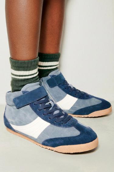 BOXING HIGH-TOP SNEAKERS - Blue by Zara