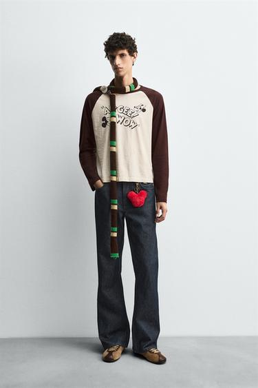 FLARE FIT JEANS WITH PATCHES HARRY LAMBERT FOR ZARA X DISNEY - Blue by Zara - Image 0