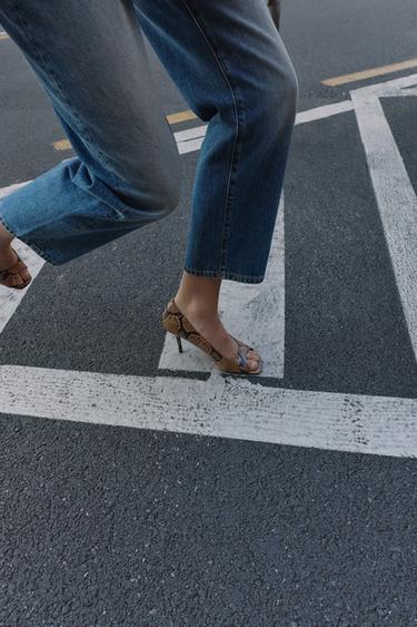 ANIMAL PRINT OPEN TOE SHOES - Multicoloured by Zara