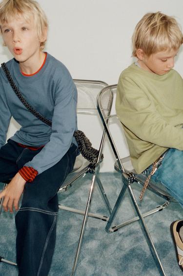 BASIC MEDIUM WEIGHT T-SHIRT - Mid-blue by Zara