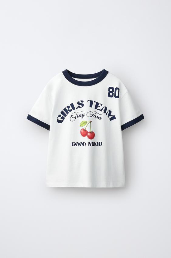 CONTRAST PIPING T-SHIRT - White by Zara - Image 0