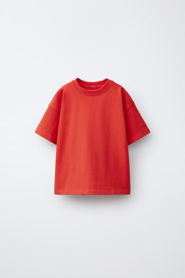 PLAIN T-SHIRT - Red by Zara