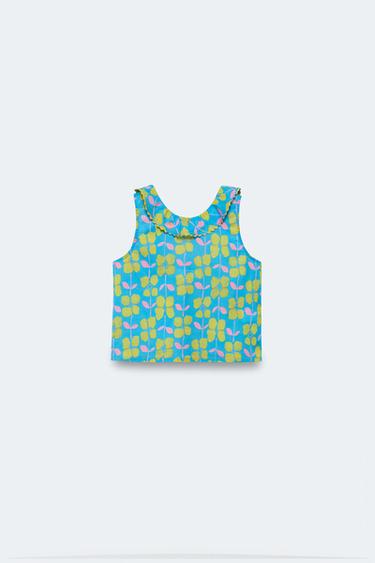 2-14 YEARS / LIMITED EDITION FLORAL PRINT TOP - Printed by Zara
