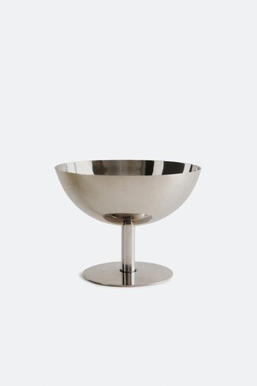 SHINY METAL ICE-CREAM CUP - Silver by Zara