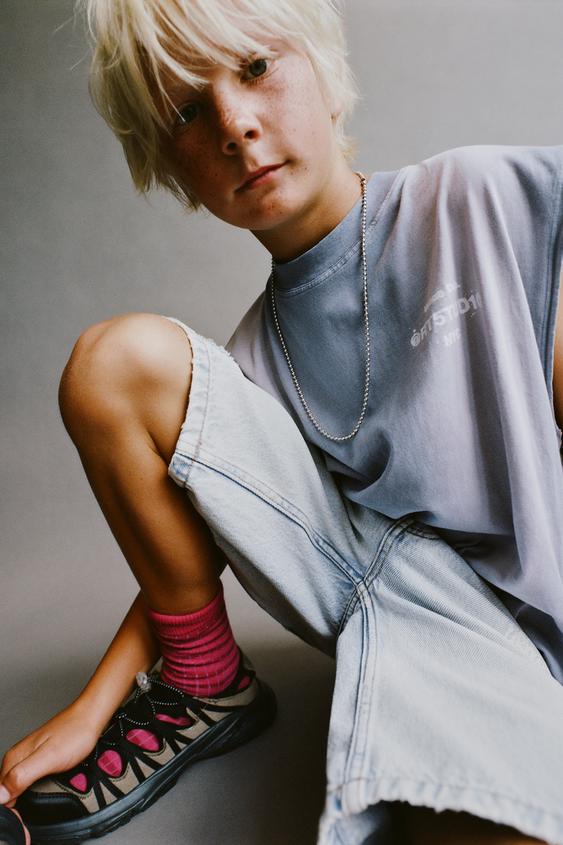 SLEEVELESS T-SHIRT - Grey by Zara - Image 0