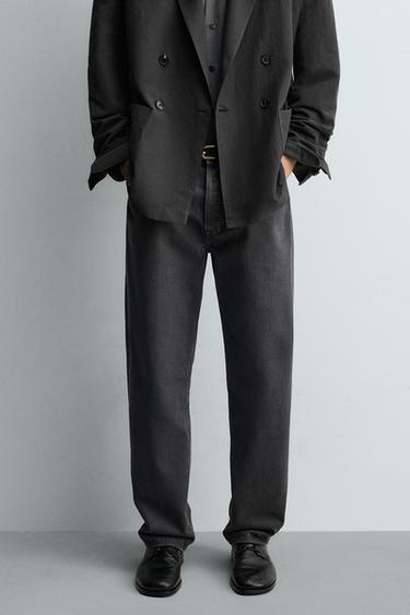 STRAIGHT FIT JEANS - Blue / Grey by Zara