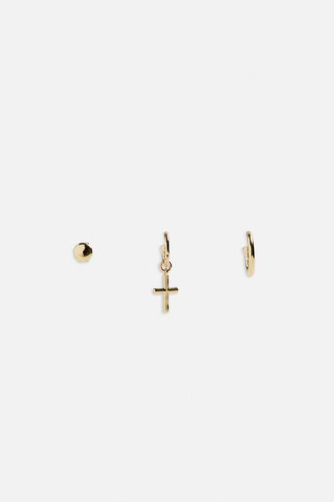 3-PACK OF EARRINGS © OTIS KWAME KYE QUAICOE - Gold by Zara - Image 0