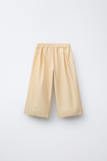 GATHERED LACE TRIM CULOTTES - Butter by Zara