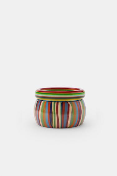 PACK OF 2 RESIN STRIPED BRACELETS - Multicoloured by Zara