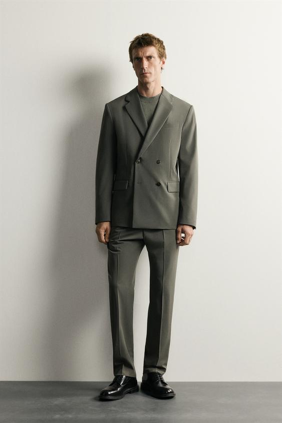 COMFORT SUIT TROUSERS - Green by Zara - Image 0