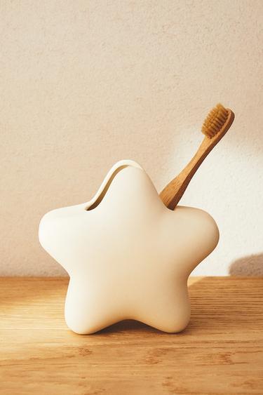 CHILDREN'S STAR TOOTHBRUSH HOLDER - Cream by Zara