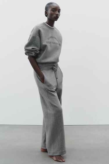 GLITTER TROUSERS - Grey by Zara - Image 0