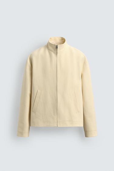 REGULAR FIT JACKET - Butter by Zara
