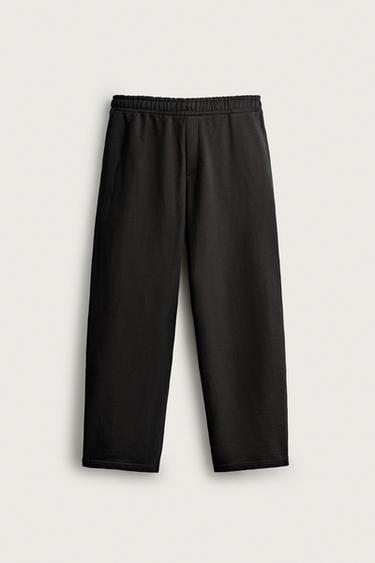 BASIC RELAXED FIT JOGGER TROUSERS - Black by Zara