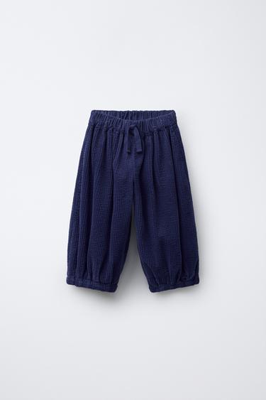 CORDUROY SAROUEL TROUSERS - Bluish by Zara