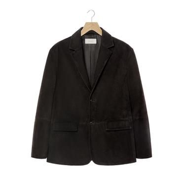 SUEDE LEATHER BLAZER - Dark brown by Zara