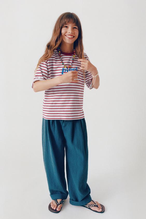 PIPPI LONGSTOCKING © ASTRID LINDGREN COMPANY STRIPE PRINT T-SHIRT - Blue by Zara - Image 0