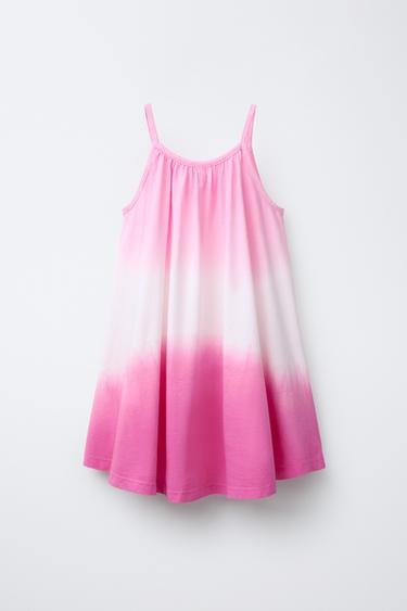 TIE-DYE STRAPPY DRESS - Pink by Zara - Image 0