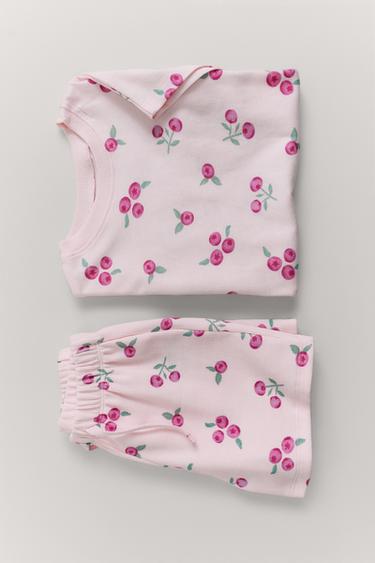 1 1/2-6 YEARS/ CHERRY PRINT PYJAMAS - Pink by Zara