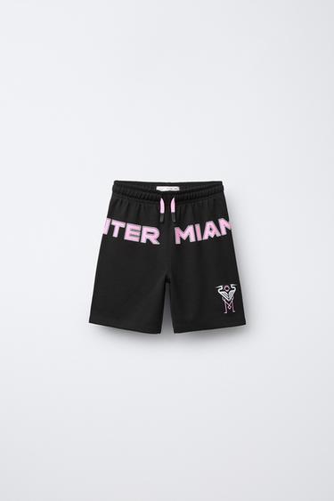 MIAMI CITY MLS © STRAIGHT PLUSH BERMUDA SHORTS - Black by Zara