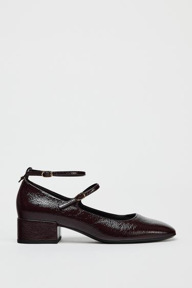 DOUBLE STRAP HEELS - Brown by Zara