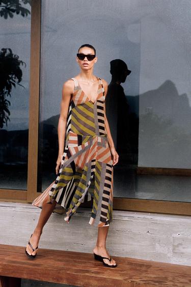 PATCHWORK PRINT DRESS - Multicoloured by Zara