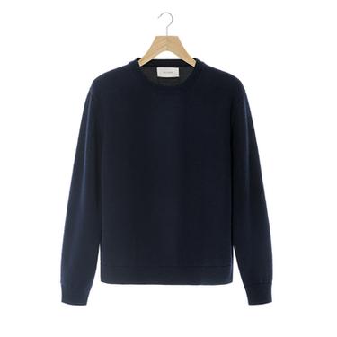 LIGHTWEIGHT 100% WOOL JUMPER - Dark navy by Zara
