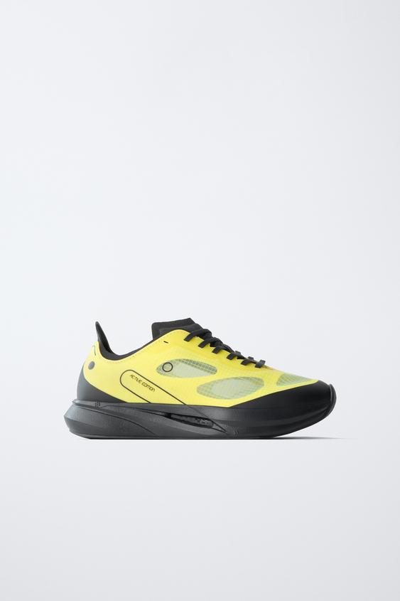 CONTRAST TRAINERS - Yellow by Zara - Image 0