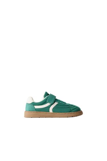 RETRO BAREFOOT PLIMSOLLS - Green by Zara